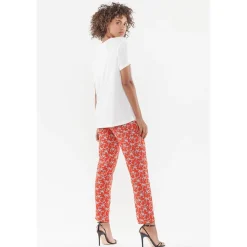 T-Shirt Lola vanille blanc en coton modal