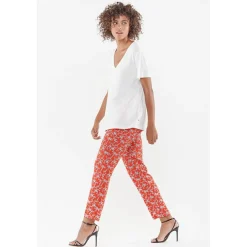 T-Shirt Lola vanille blanc en coton modal