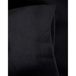 T-shirt Loose Fit Col rond Manches courtes Noir en coton Dean