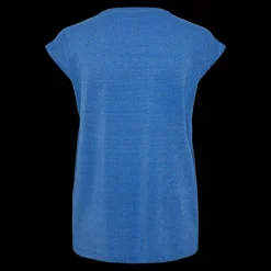 T-shirt loose fit manches courtes bleu Ava