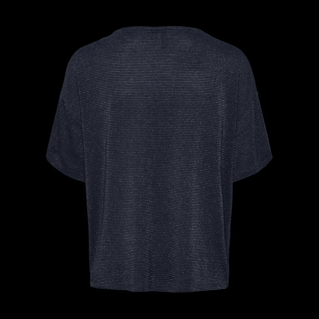 T-shirt loose fit manches courtes bleu en viscose Emma