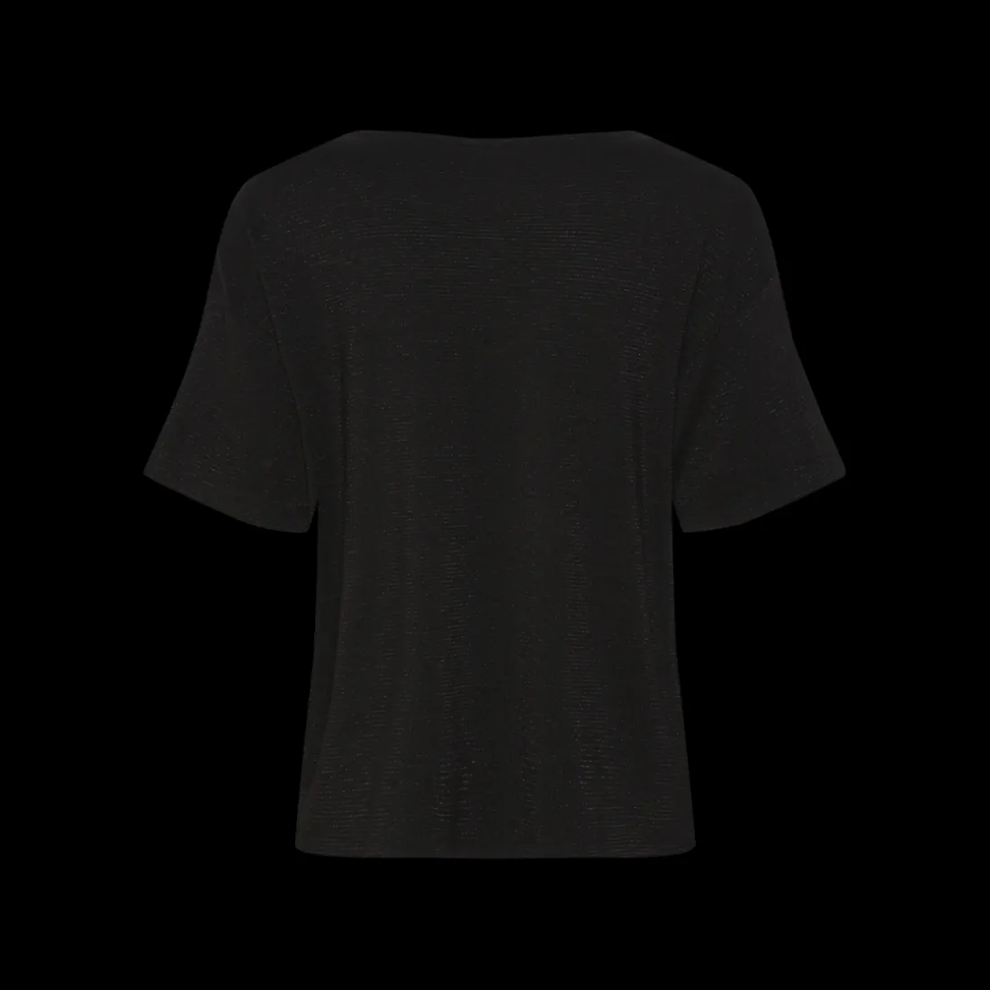 T-shirt loose fit manches courtes noir en viscose Zadie