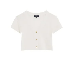 T-shirt manche courte beige
