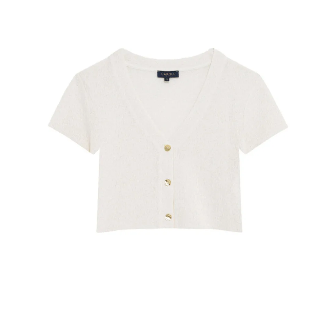 T-shirt manche courte beige