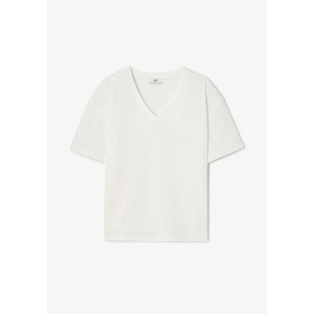 T-shirt manche courte Alasko blanc en coton Xena