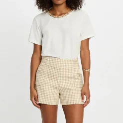 T-shirt manche courte blanc en coton