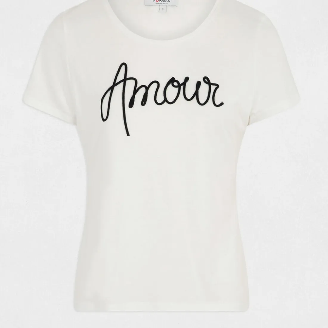 T-shirt manche courte blanc en viscose