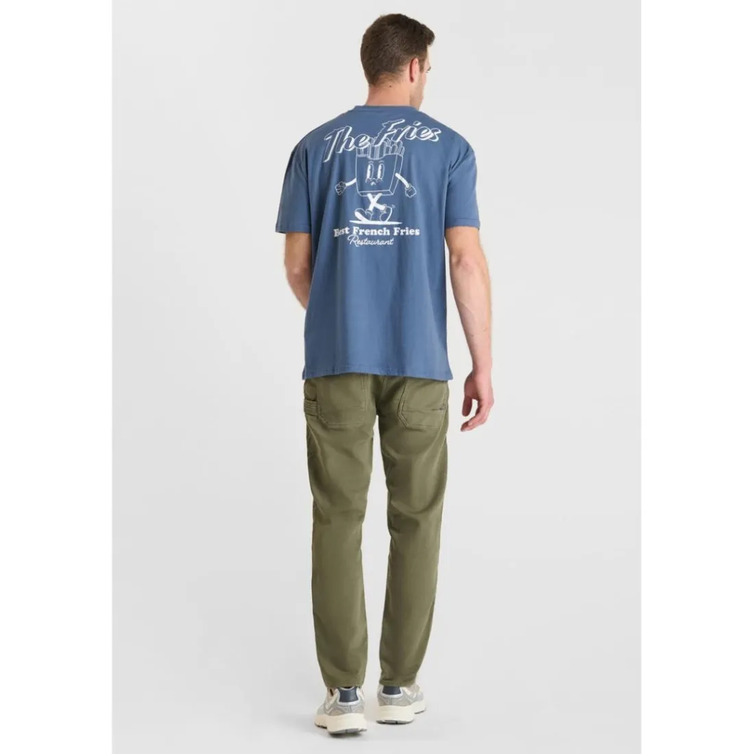 T-shirt manche courte Coura bleu en coton Yardley