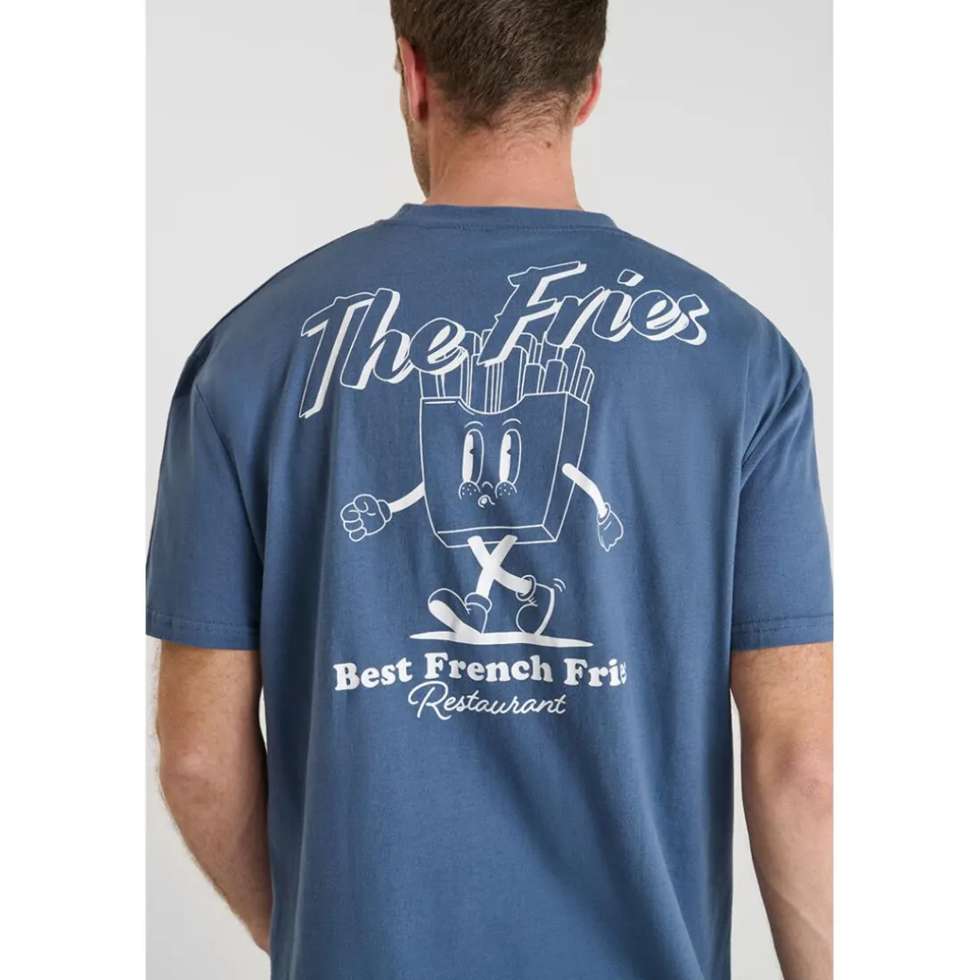 T-shirt manche courte Coura bleu en coton Yardley
