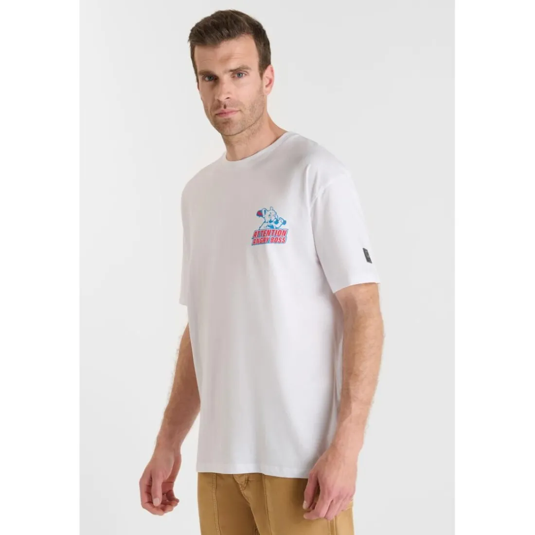 T-shirt manche courte Matthews blanc en coton Orin