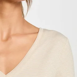 T-shirt manche courte Morgan blanc cassé