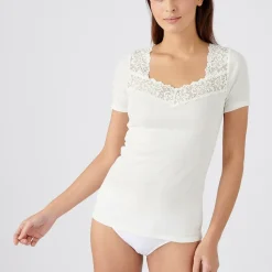 T-shirt manches courtes - Blanc en coton