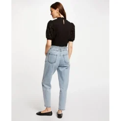 T-shirt manches courtes brodé noir