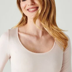 T-shirt manches longues - Sable en coton