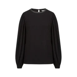 T-shirt manches longues en coton noir