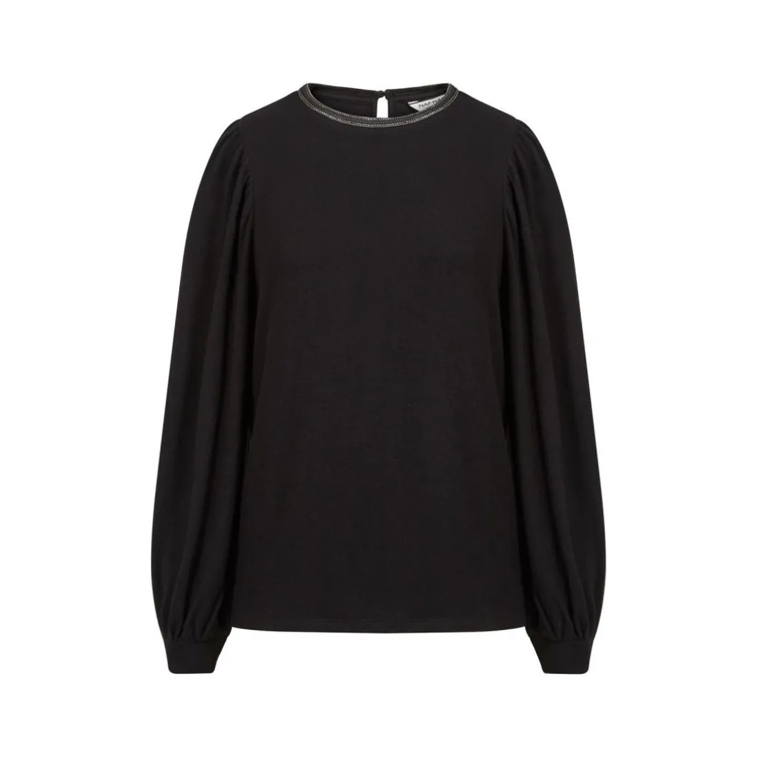 T-shirt manches longues en coton noir