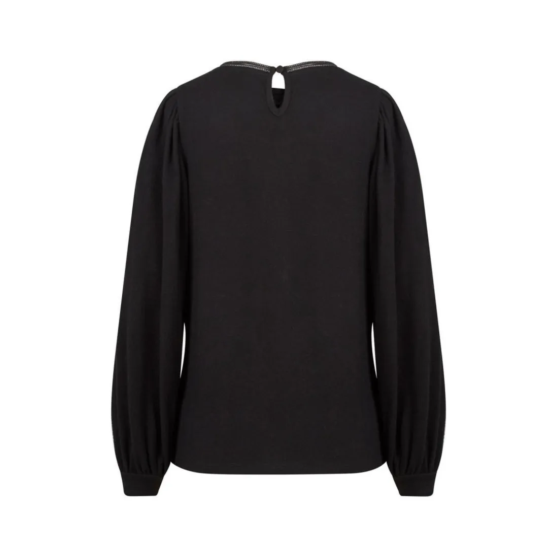 T-shirt manches longues en coton noir