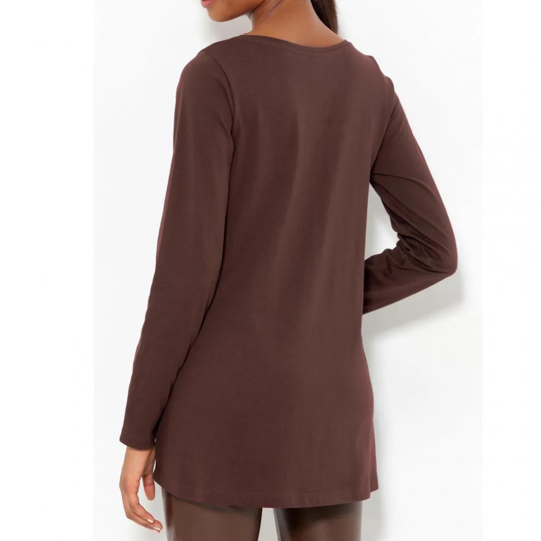 Tshirt marron en coton