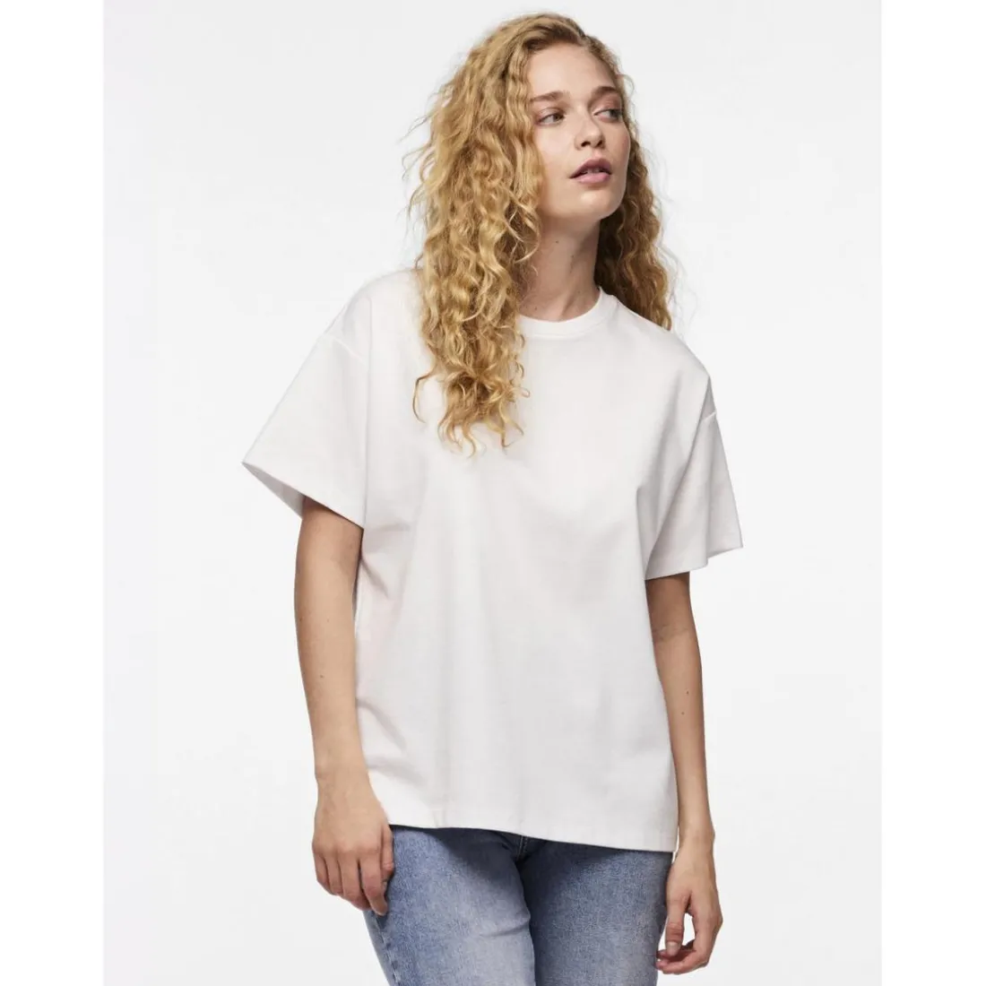 T-shirt oversize fit manches courtes blanc