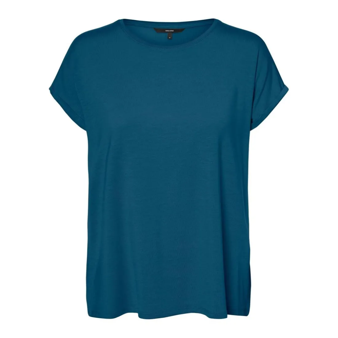 T-shirt Regular Fit Col rond Manches courtes Longueur regular bleu Mina