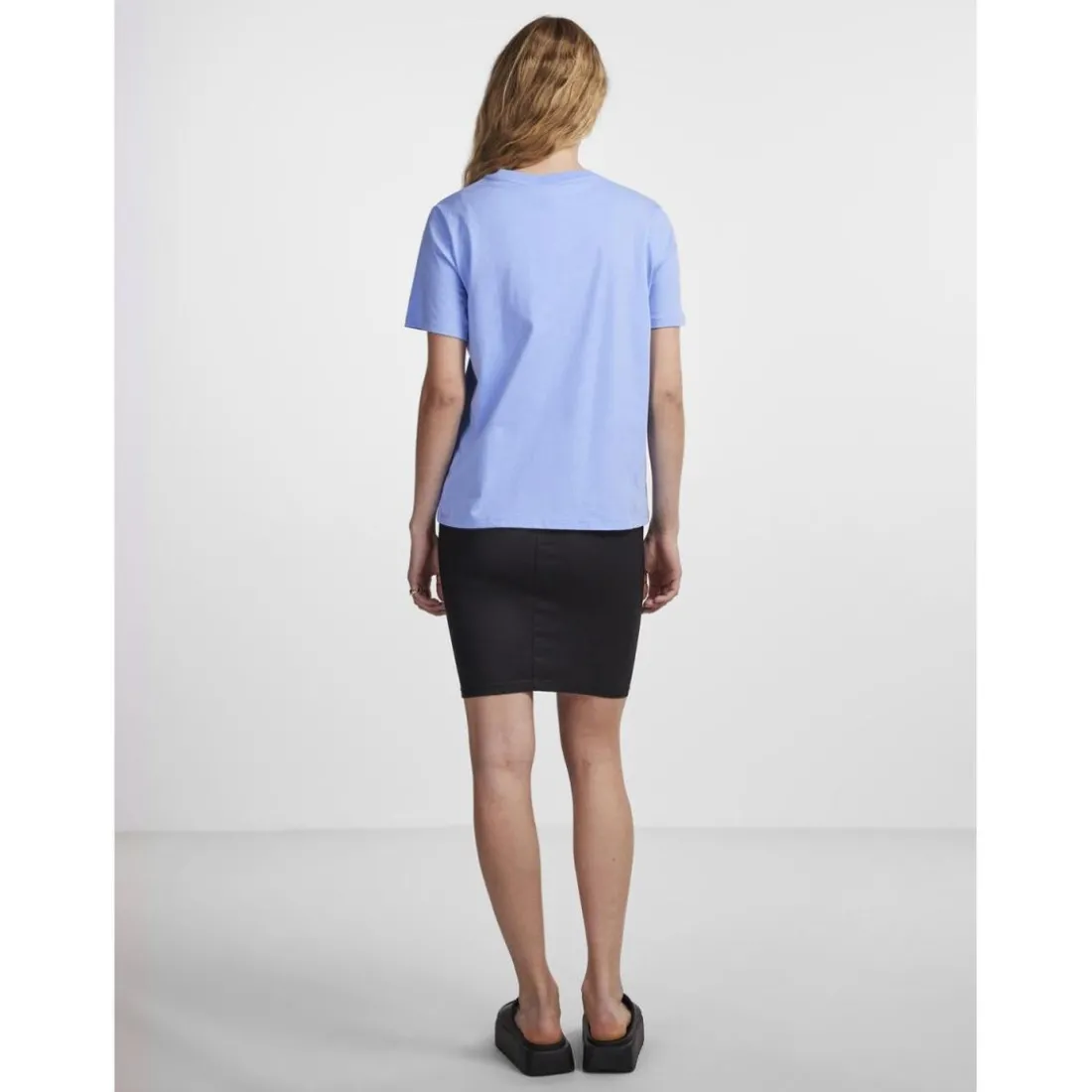 T-shirt regular fit manches courtes bleu Ode
