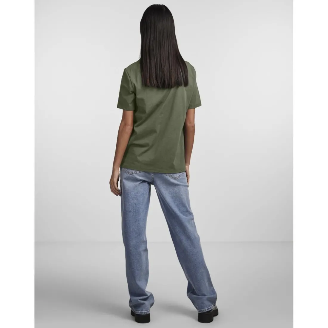 T-shirt regular fit manches courtes vert Isla