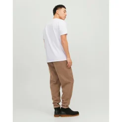 T-shirt Standard Fit Col rond Manches courtes Blanc en coton Hugo