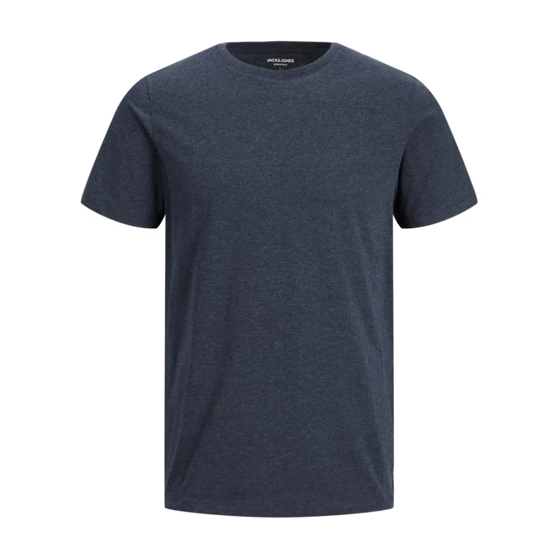 T-shirt Standard Fit Col rond Manches courtes Bleu Marine en coton Shay