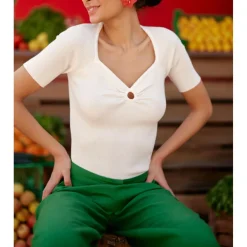 T-Shirt THERESA blanc en viscose