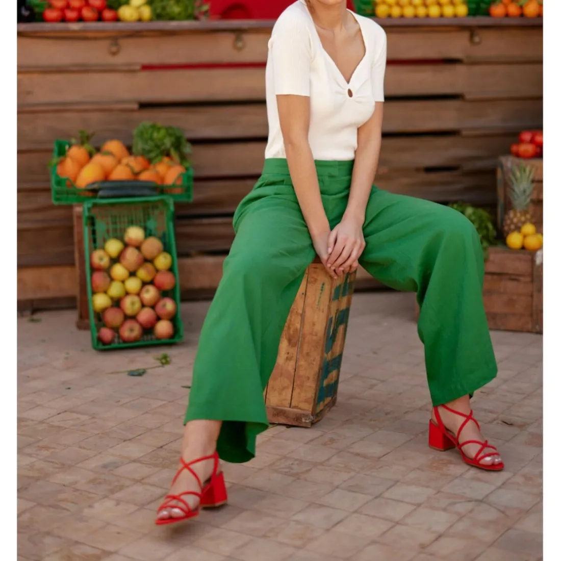 T-Shirt THERESA blanc en viscose