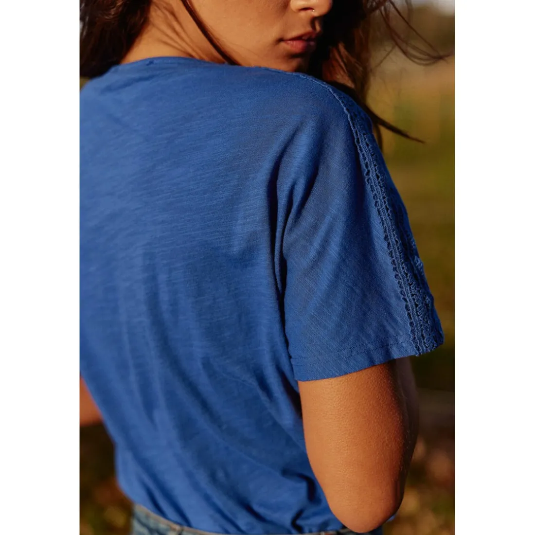T-shirt TILA bleu en coton