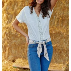 T-shirt TILA ecru en coton