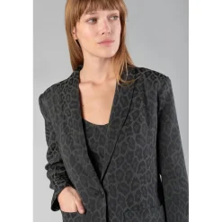 Veste AMELYA gris en viscose