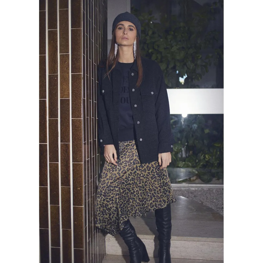 Veste ANATOLI noir en coton