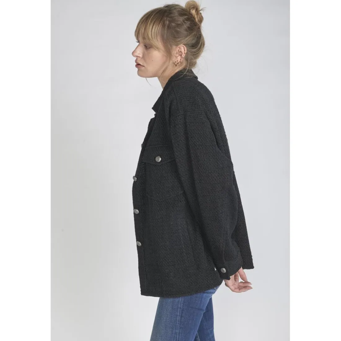 Veste ANATOLI noir en coton