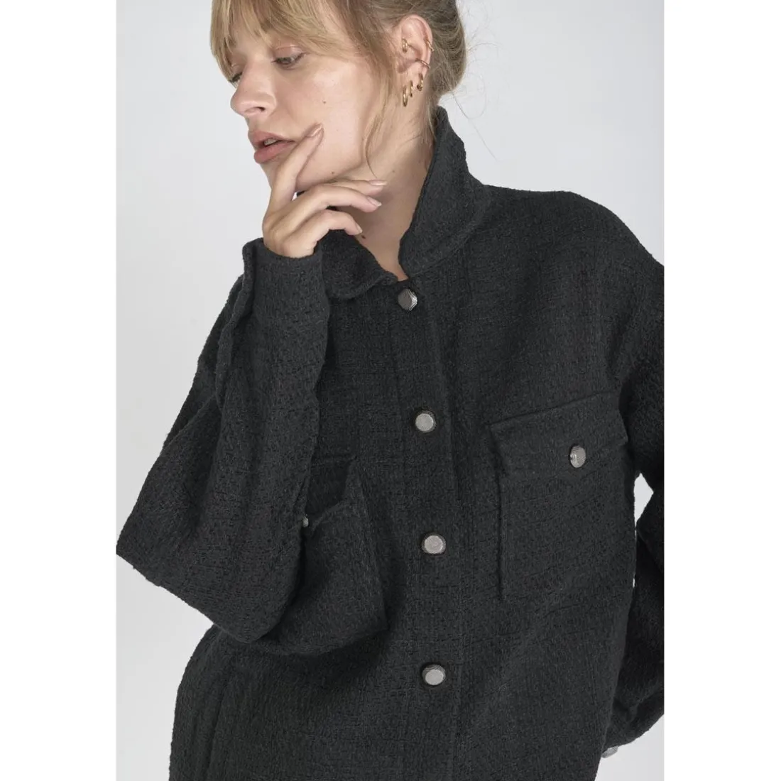Veste ANATOLI noir en coton