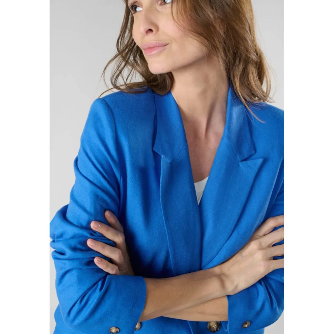 Veste BEKY bleu Mae en viscose