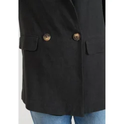 Veste blazer Bek noire en coton