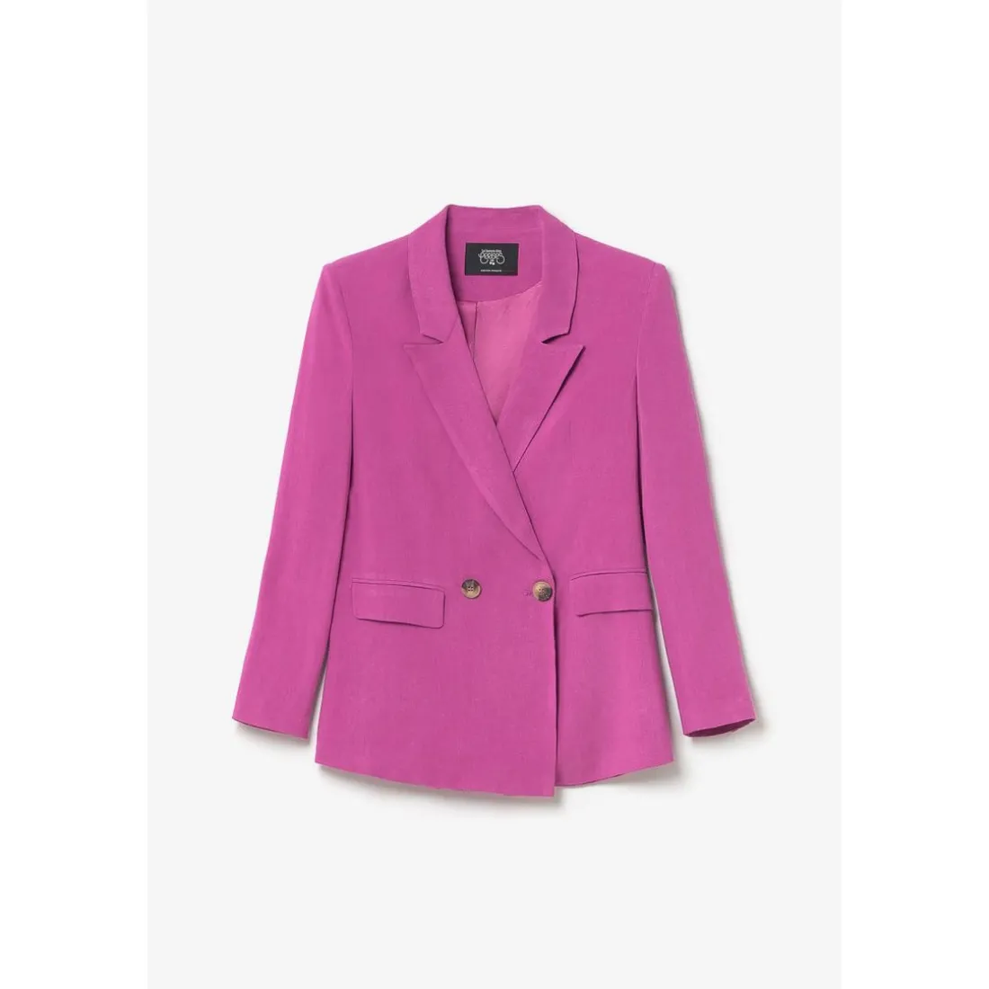 Veste blazer Bek violine rose en coton