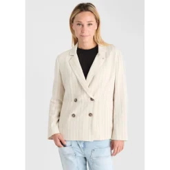 Veste blazer MERIDA beige en viscose Noémie