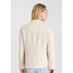 Veste blazer MERIDA beige en viscose Noémie
