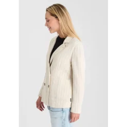 Veste blazer MERIDA beige en viscose Noémie
