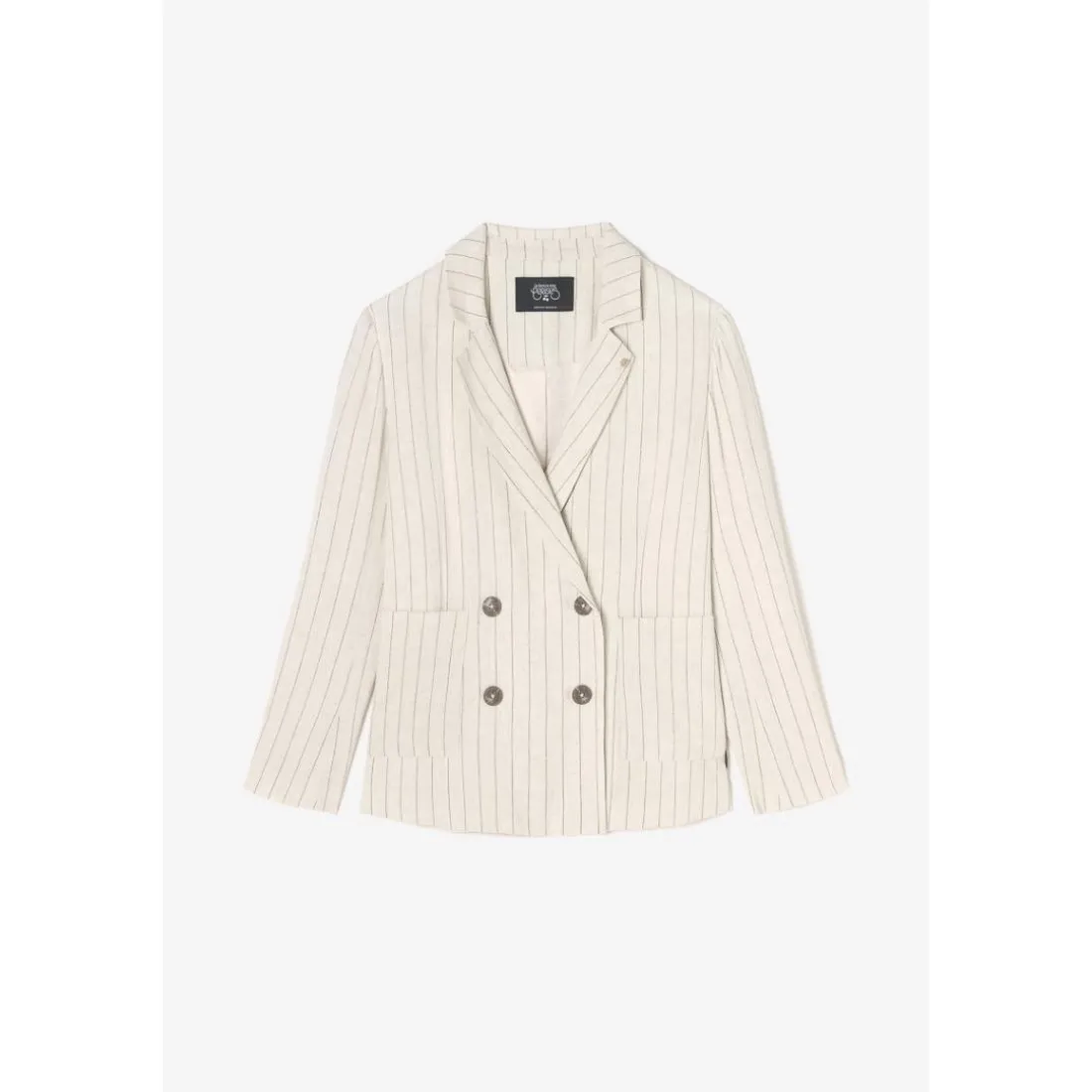 Veste blazer MERIDA beige en viscose Noémie