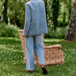 Veste bleu gris VICTOIRE en coton