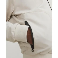 Veste bomber homme blanc cassé