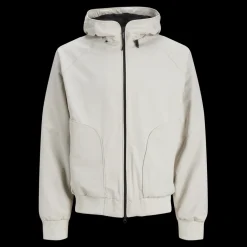 Veste bomber homme blanc cassé
