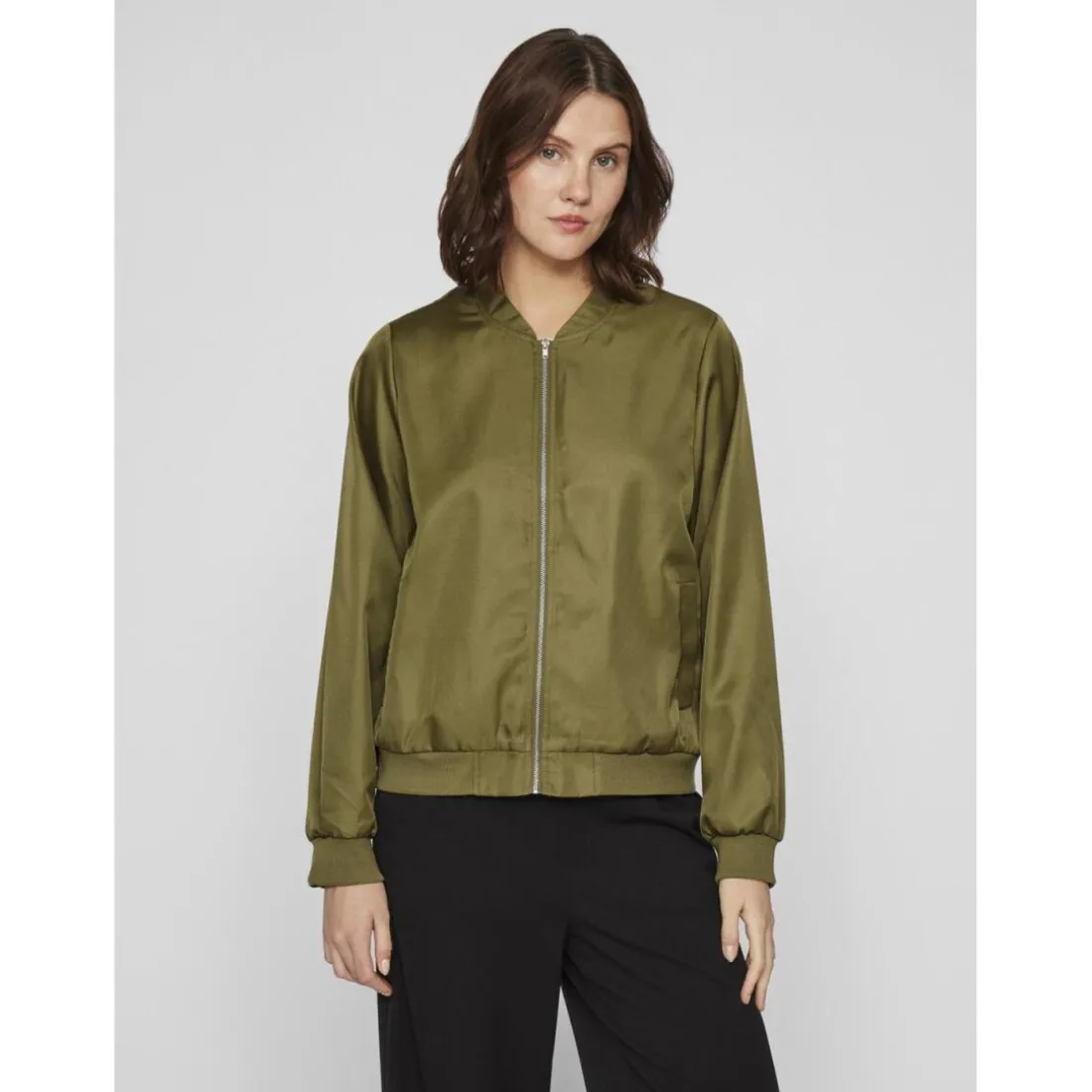 Veste bomber zippée Papaya vert Blair