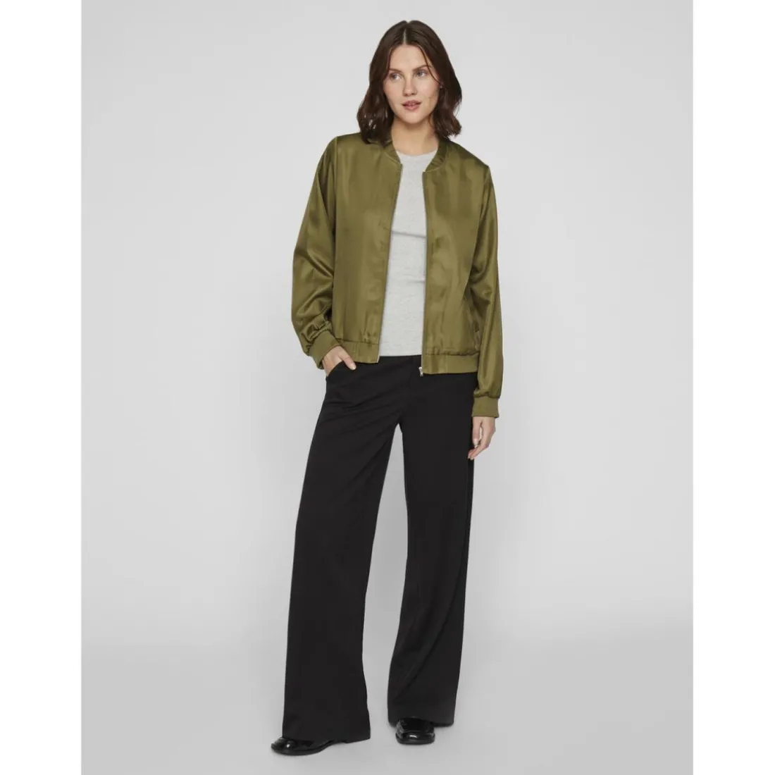 Veste bomber zippée Papaya vert Blair