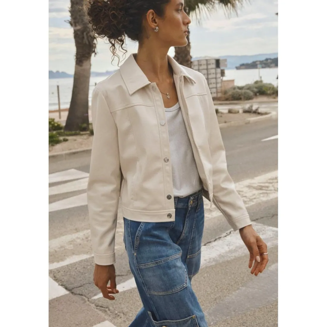 Veste BROUZ beige Daisy