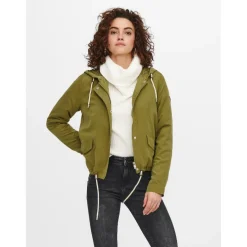 Veste Capuche Manches longues vert Dina